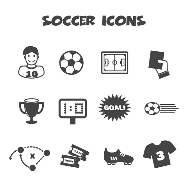 Fußball-Ikonen — Stockvektor