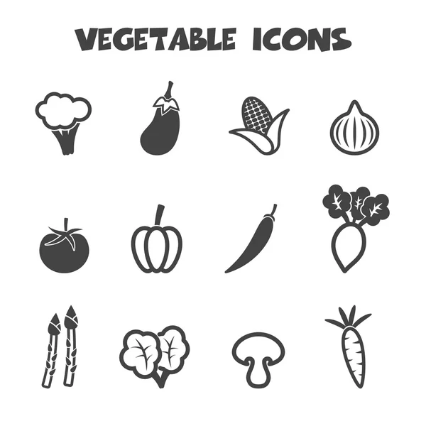 Icônes de légumes — Image vectorielle