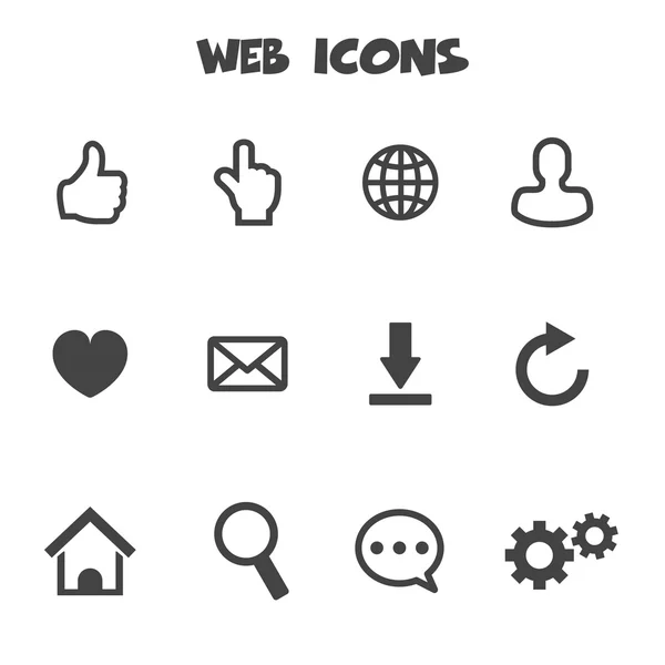 Icone Web — Vettoriale Stock