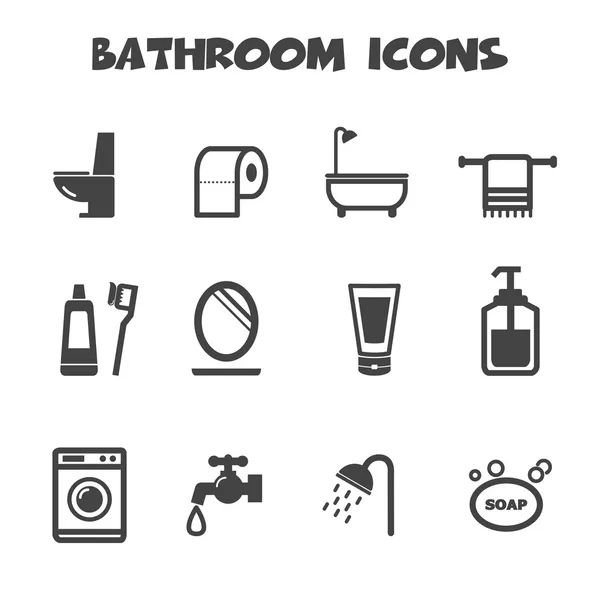 Bathroom icons — Stock Illustration Bathroom icons Stock Vector