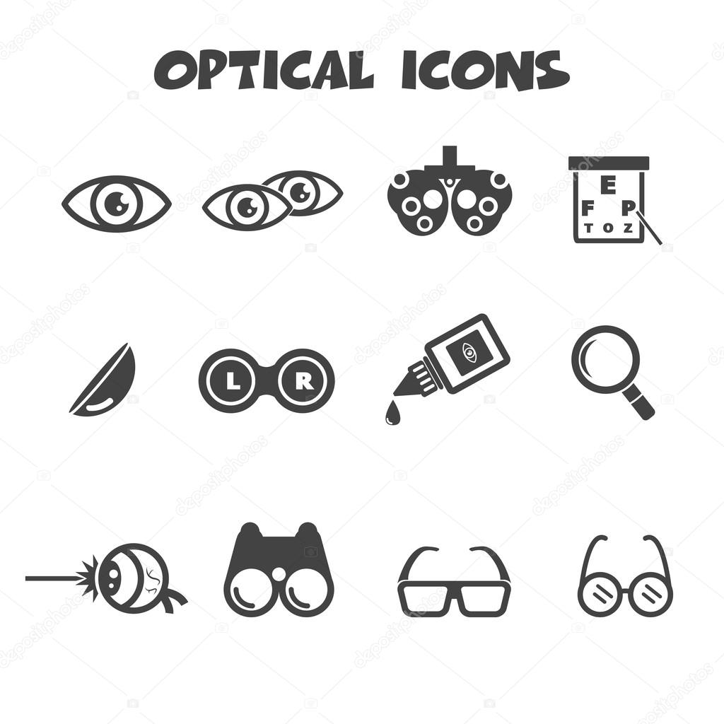 Optical icons Stock Vector Image by ©tulpahn 47397955