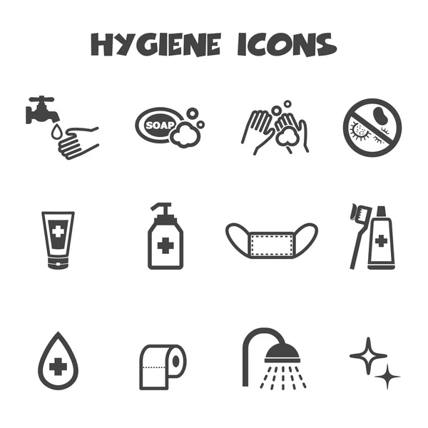 Hygiene icons — Stock Vector