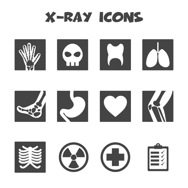 X-ray pictogrammen — Stockvector