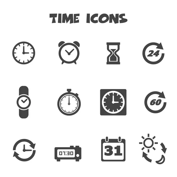 Time icons — Stock Vector
