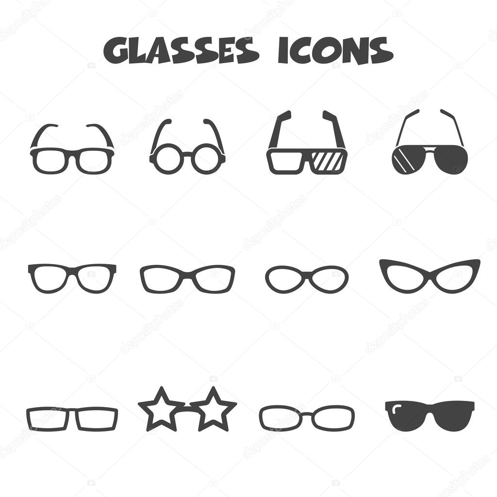 glasses icons