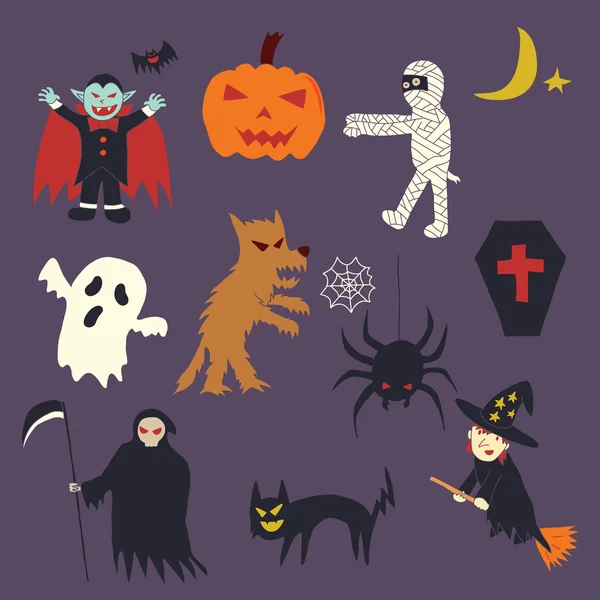 Halloween doodle — Stock vektor