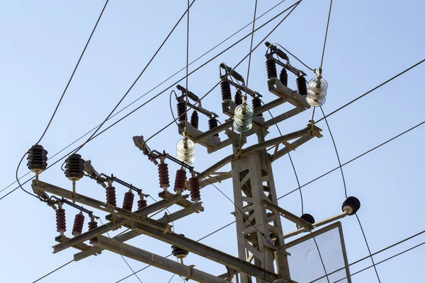 Top of power pole Stock Image