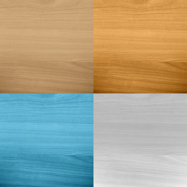 4 colori sfondo di legno (marrone, bianco, blu, marrone scuro ) — Foto Stock