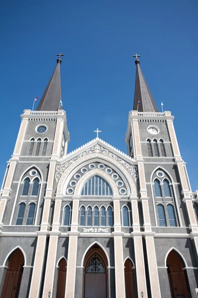 Cathedreal Neposkvrněného početí Panny Marie, chanthaburi, Thajsko — Stock fotografie