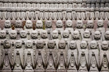 jizo taş heykellerin, kamakura, Japonya