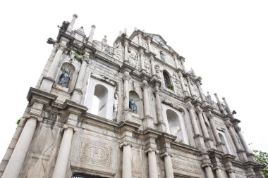 Cephe, yıkık kilise St. Paulus. Macau. WHI izole Çin