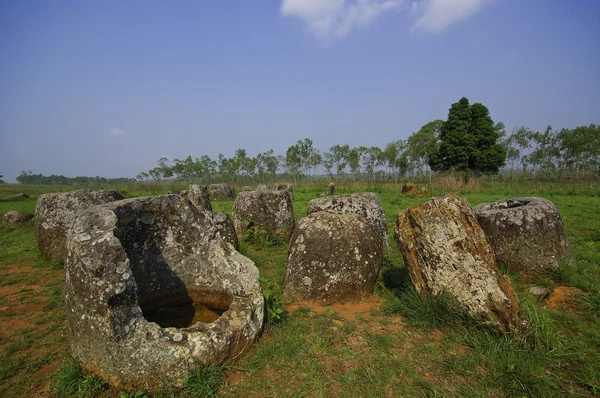 phonsavan, laos kavanozlarda alan