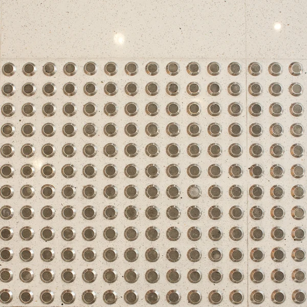 Metal dot on floor texture — Stock Photo, Image