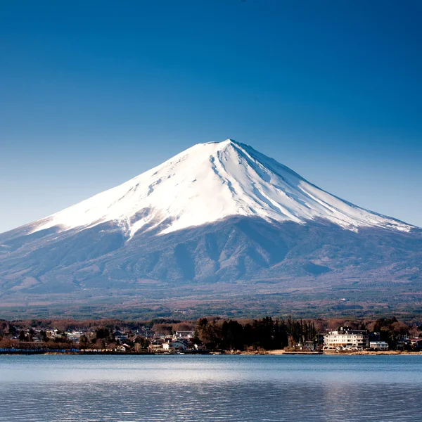 MT fuji uitzicht vanaf het meer — Stockfoto