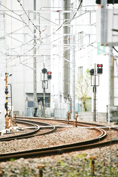 Via férrea, Japão — Fotografia de Stock