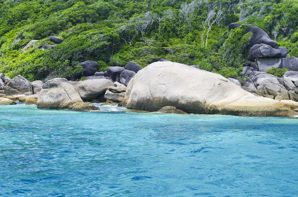 Smukt blåt hav fra Similan South Thailand, Asien - Stock-foto