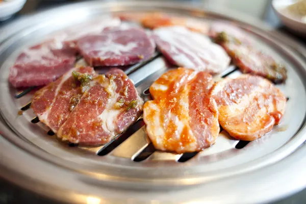 Wieprzowina slajdów grill stylu azjatyckim — Zdjęcie stockowe