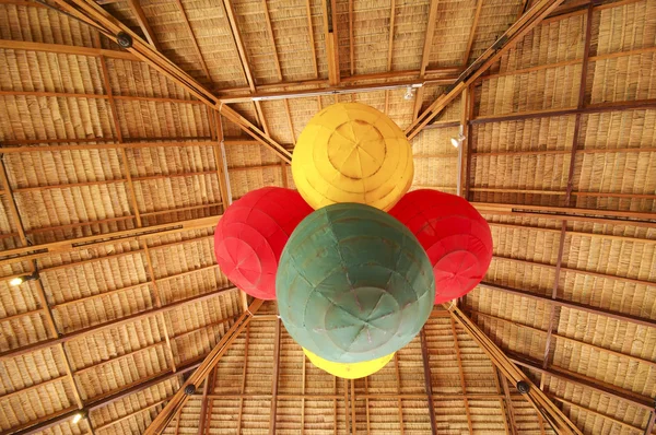 Bambusový strop — Stock fotografie