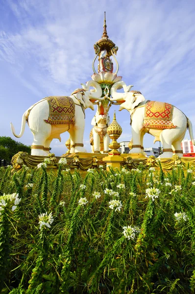 Elefant sten staty (bangkok, thailand) — Stockfoto