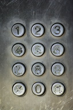 Genel telefon tuş takımı görüntü kadar yakın