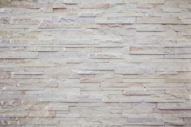 Beyaz modern taş tuğla duvar su yüzüne doku