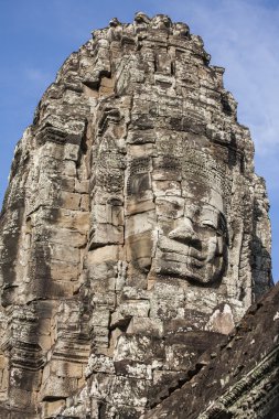 Bayon yüz angkor thom, siem reap, Kamboçya.