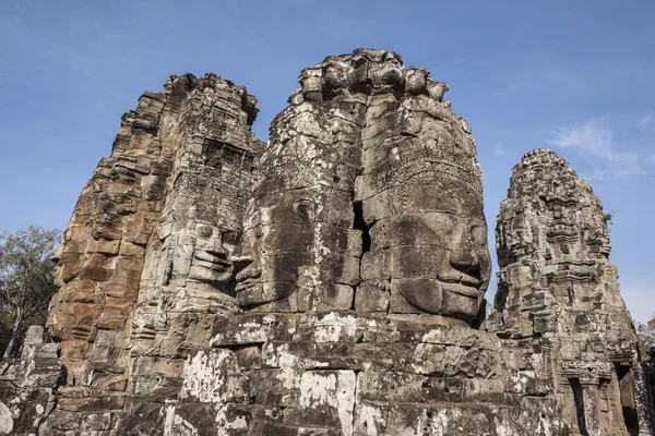 Bayon face Angkor Thom, Siem Reap, Cambodia. — Stock Photo, Image