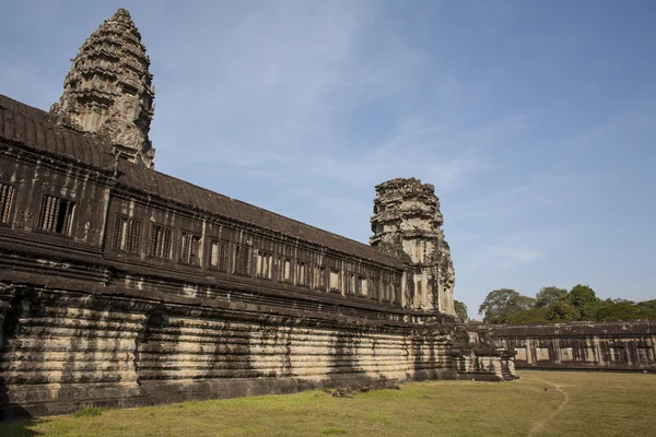 Angkor wat wewnątrz szczegółów. Kambodża — Zdjęcie stockowe