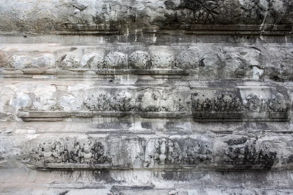 Detalhe da textura da parede branca em Angkor wat — Fotografia de Stock