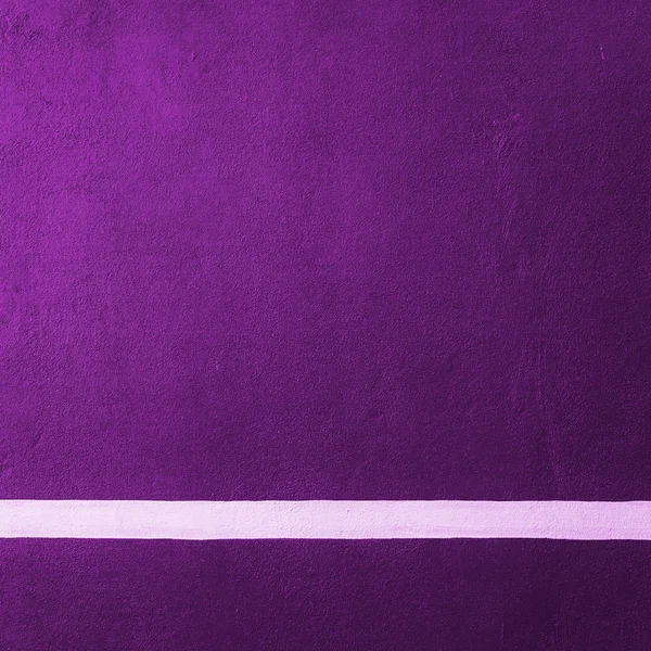 Pádlo fialové badminton soud textury s bílou linkou — Stock fotografie