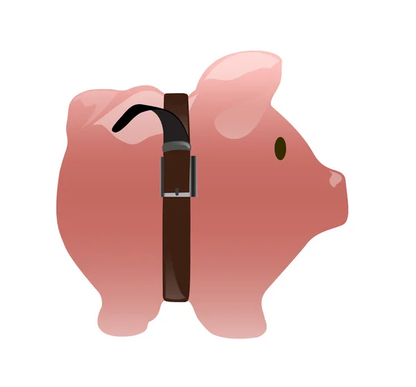 Saving pig coin bank on white isolated background — Stock Photo, Image