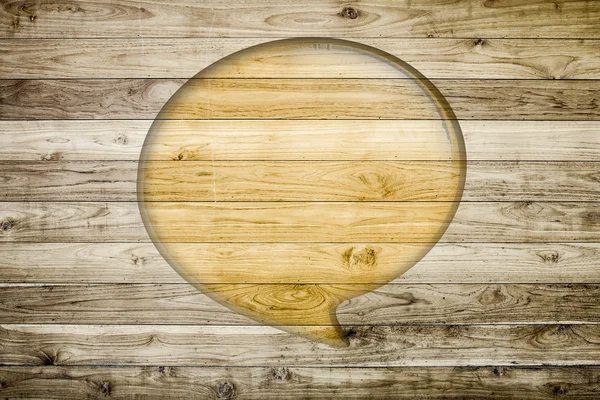 Citazione palloncino con legno marrone plancia parete texture sfondo — Foto Stock