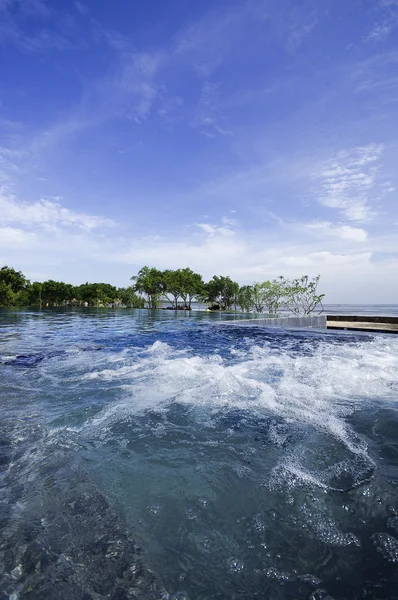 Pool with sea view — Stock Photo, Image