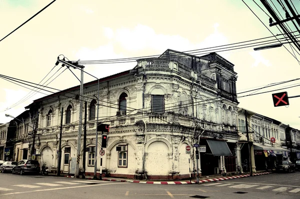 Phuket oude stad gebouw — Stockfoto