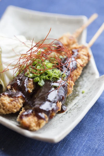 Smažené kuřecí teriyaki — Stock fotografie