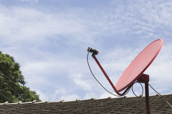 Red satellite — Stock Photo, Image