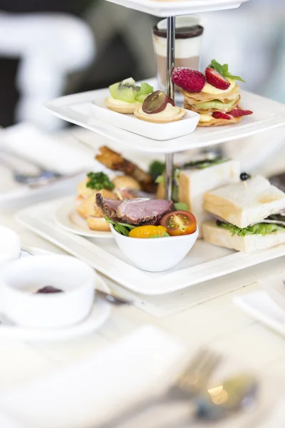 English high tea set — Stock Photo, Image