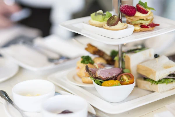 English high tea set — Stock Photo, Image