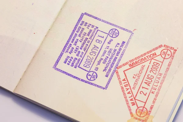 Timbre de passeport — Photo