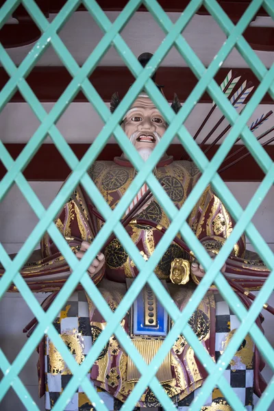 Estátua frente do Santuário de Dazaifu Tenmangu — Fotografia de Stock