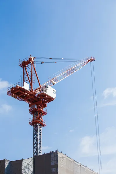 Construction site with blue sky — Stock Photo, Image