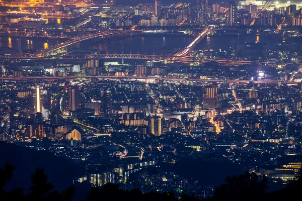 Vista nocturna de 10 millones de dólares. KOBE. JAPÓN —  Fotos de Stock