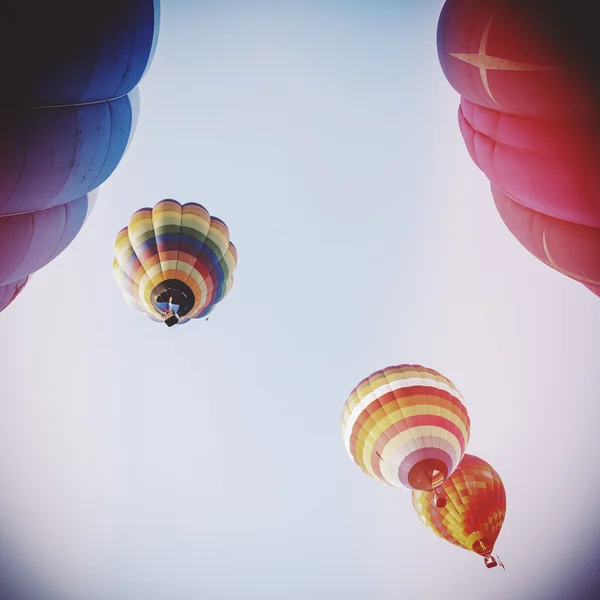 Bunte Heißluftballons — Stockfoto