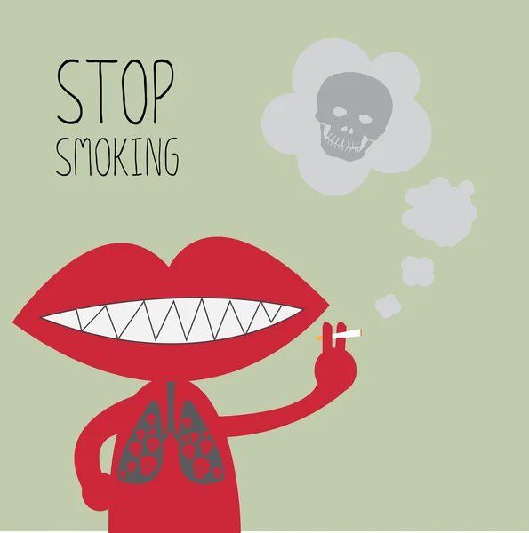 Хватит курить. eps10 — стоковый вектор