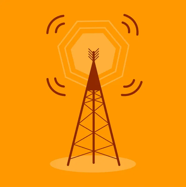 Antenne mededeling pictogram — Stockvector