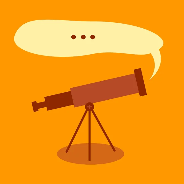 Teleskop-Symbol — Stockvektor