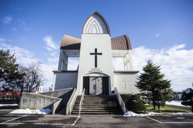Church at Hakodate. Hokkaido north of Japan clipart