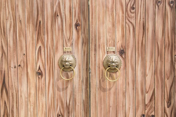 Brown wood door texture and background — Stock Photo, Image