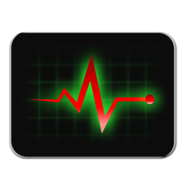 Monitor diagnostic on tablet black color — Stock Photo, Image