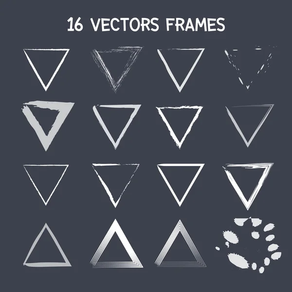 Cornice triangolo vettoriale 16 — Vettoriale Stock